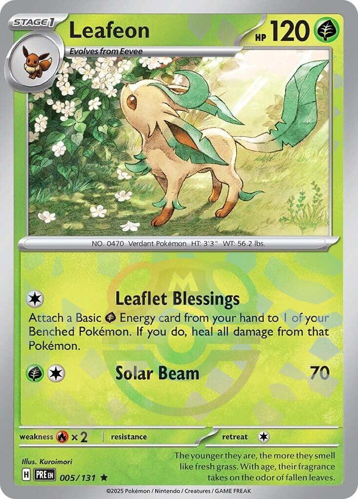 Pokemon Leafeon (Master Ball) 5/131 Prismatic Evolutions