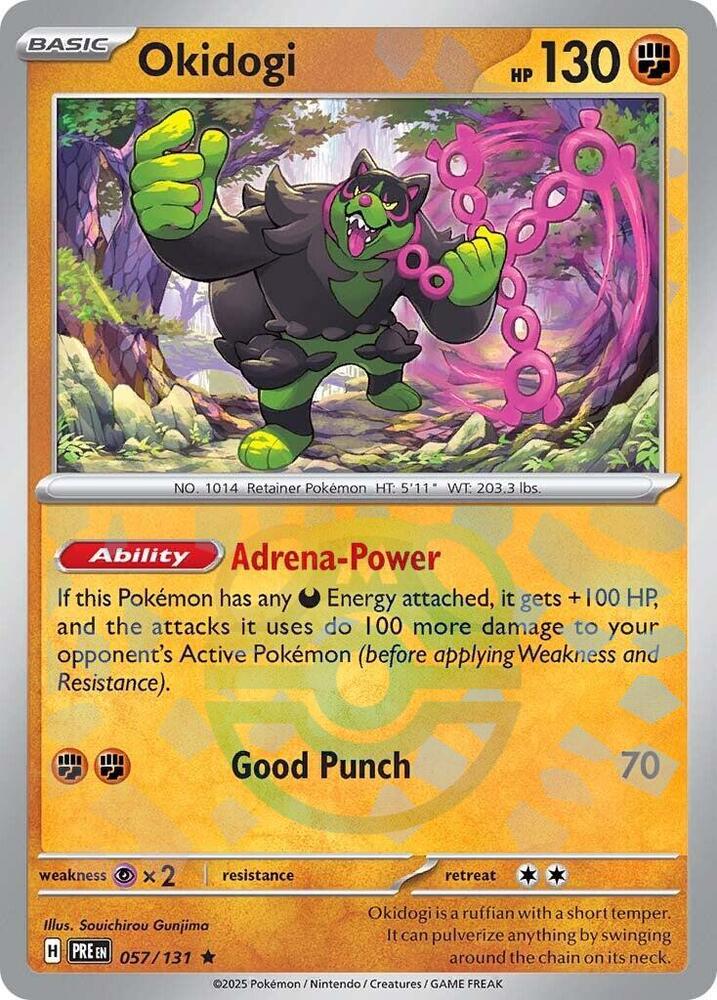 Pokemon Okidogi (Master Ball) 57/131 Prismatic Evolutions