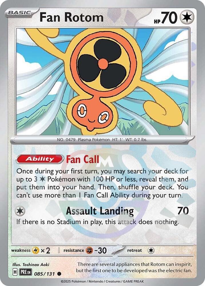 Pokemon Fan Rotom (Master Ball) 85/131 Prismatic Evolutions