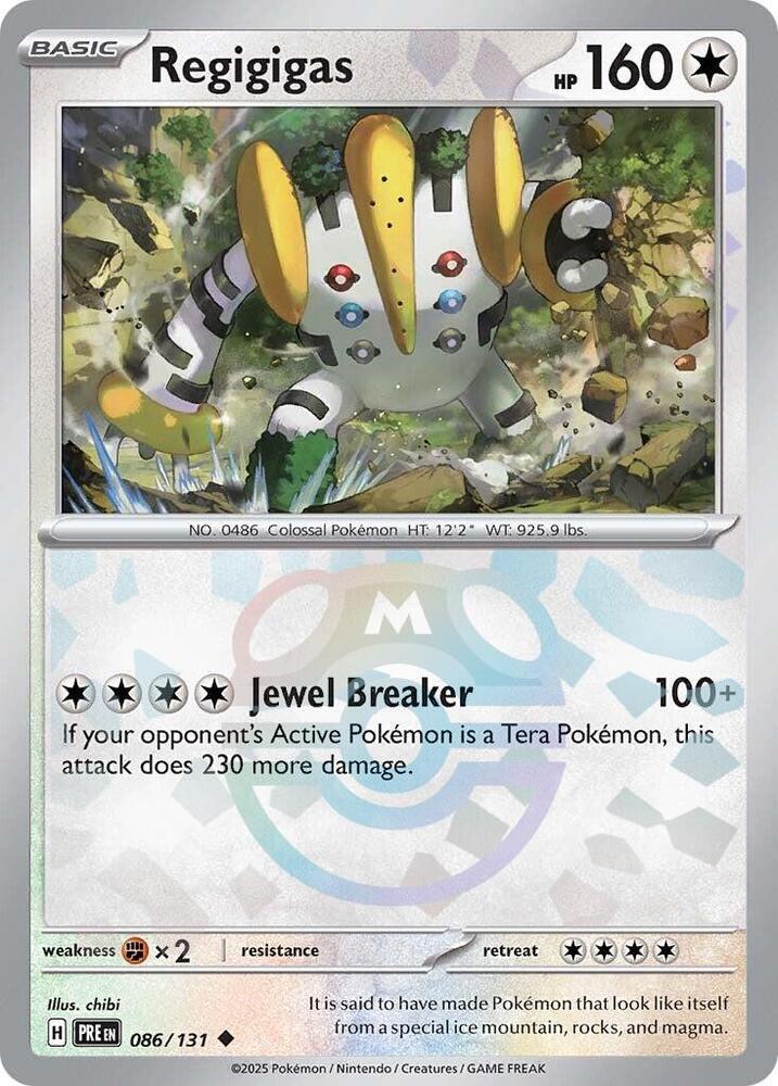 Pokemon Regigigas (Master Ball) 86/131 Prismatic Evolutions