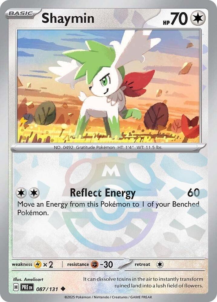 Pokemon Shaymin (Master Ball) 87/131 Prismatic Evolutions