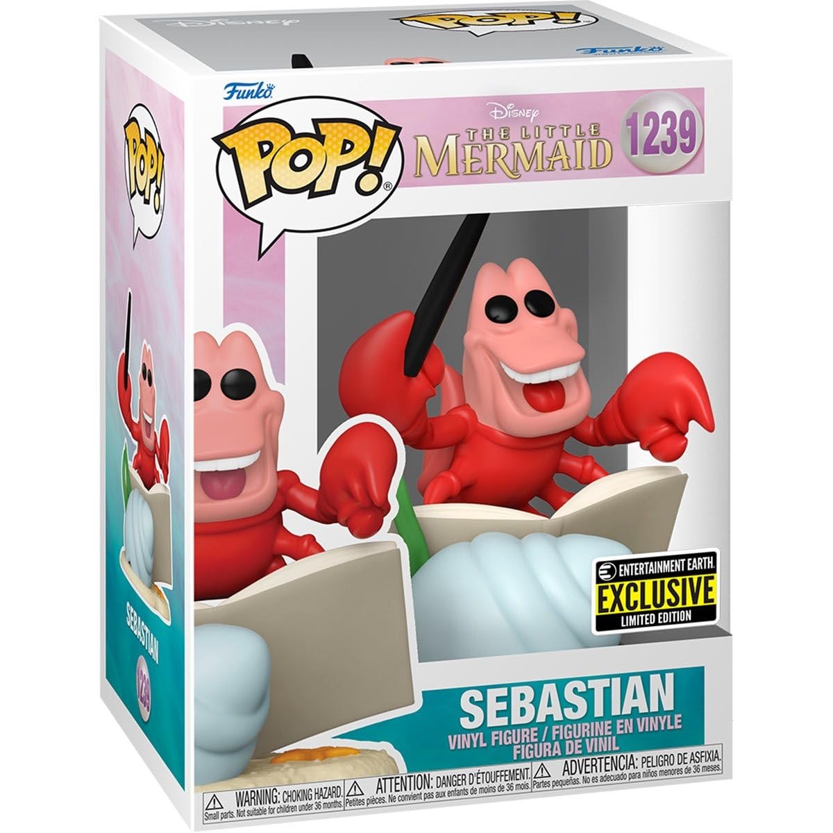 Funko Pop! Disney The Little Mermaid Sebastian #1239 Enterainment Earth Exclusive