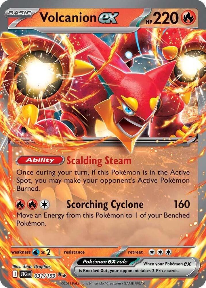 Pokemon Volcanion ex 31/159 Journey Together
