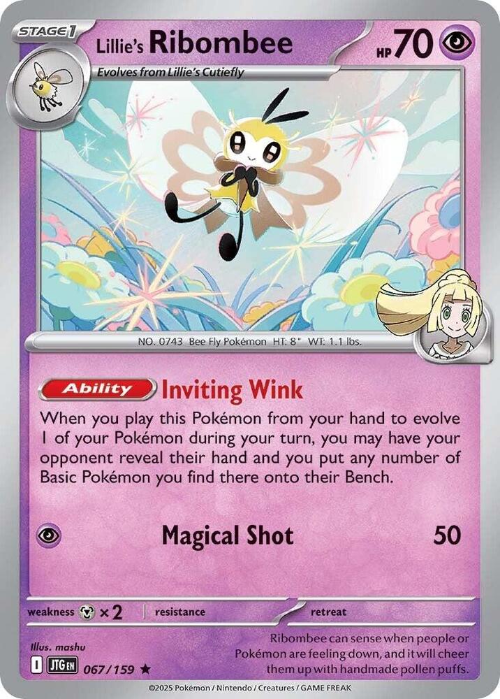 Pokemon Lillie's Ribombee 67/159 Journey Together