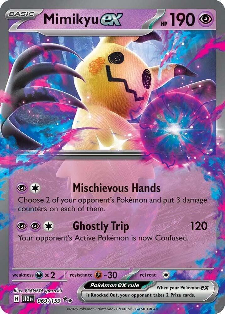 Pokemon Mimikyu ex 69/159 Journey Together