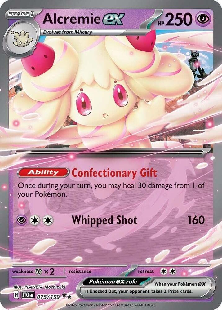 Pokemon Alcremie ex 75/159 Journey Together