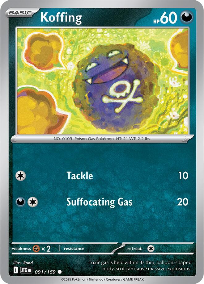 Pokemon Koffing 91/159 Journey Together