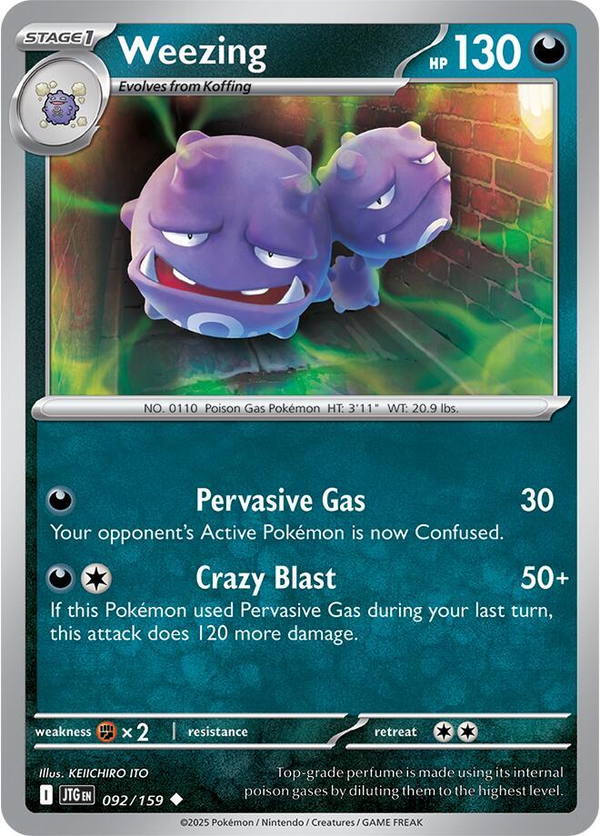 Pokemon Weezing 92/159 Journey Together