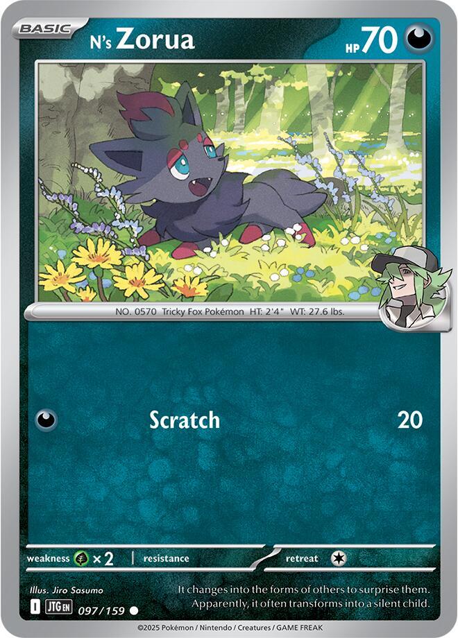 Pokemon N's Zorua 97/159 Journey Together
