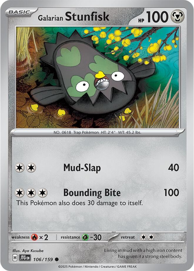 Pokemon Galarian Stunfisk 106/159 Journey Together