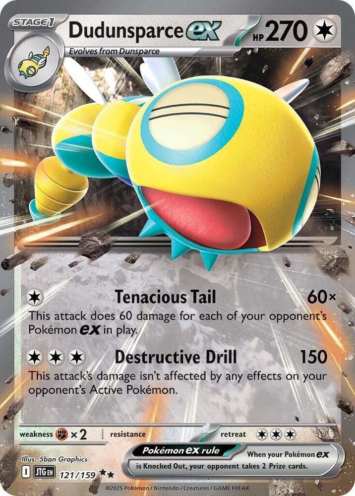 Pokemon Dudunsparce ex 121/159 Journey Together
