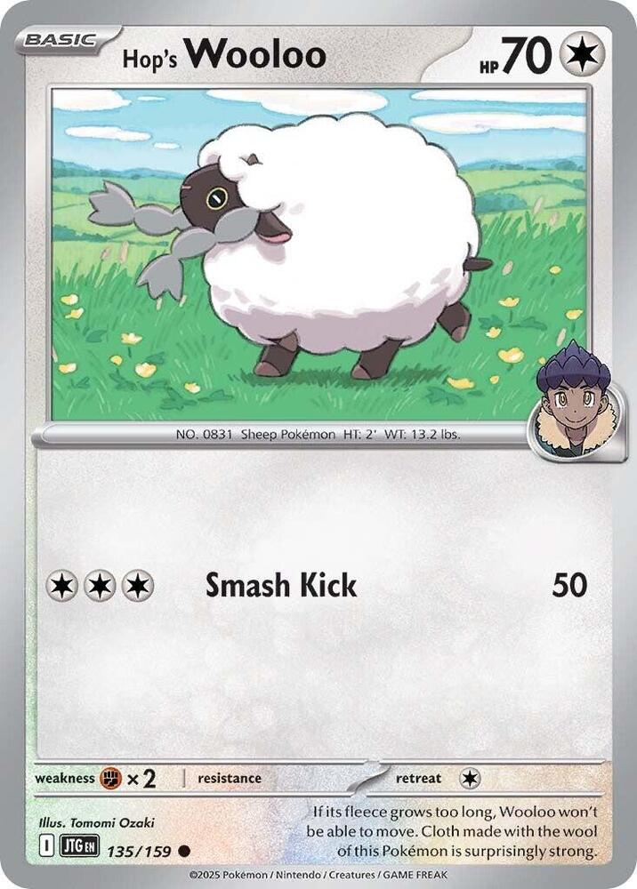 Pokemon Hop's Wooloo 135/159 Journey Together