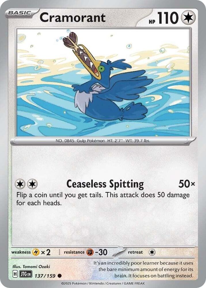 Pokemon Cramorant 137/159 Journey Together