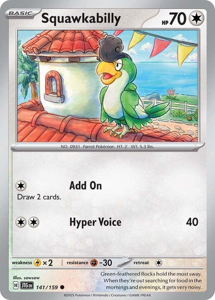 Pokemon Squawkabilly 141/159 Journey Together
