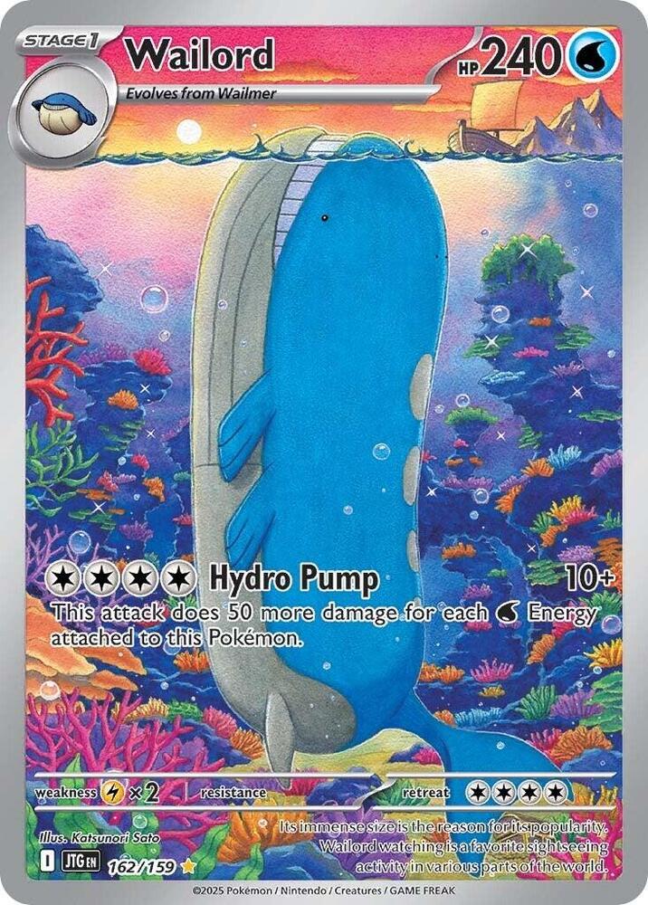 Pokemon Wailord 162/159 Journey Together