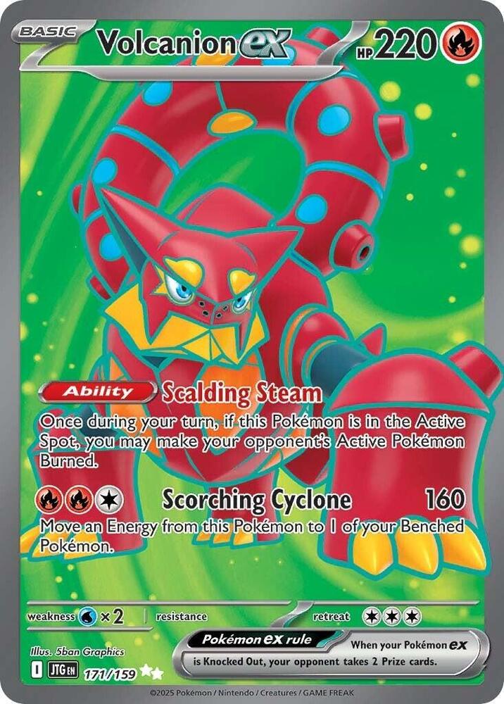 Pokemon Volcanion ex 171/159 Journey Together