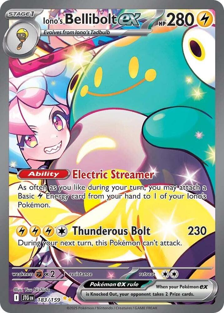 Pokemon Iono's Bellibolt ex 183/159 Journey Together