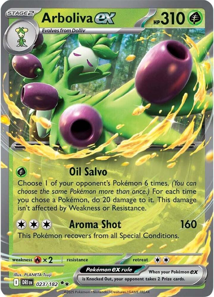 Pokemon Arboliva ex 23/182 Destined Rivals