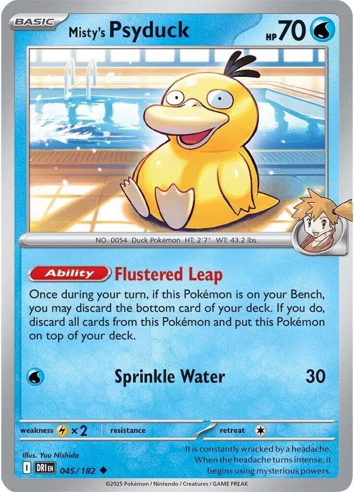 Pokemon Misty's Psyduck 45/182 Destined Rivals