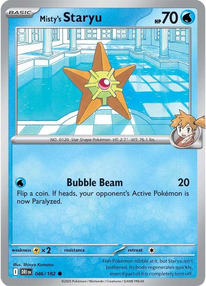 Pokemon Misty's Staryu 46/182 Destined Rivals