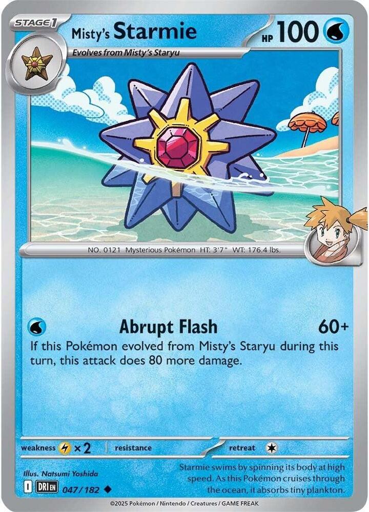 Pokemon Misty's Starmie 47/182 Destined Rivals
