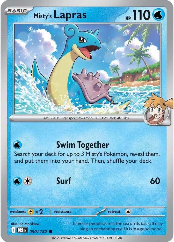 Pokemon Misty's Lapras 50/182 Destined Rivals