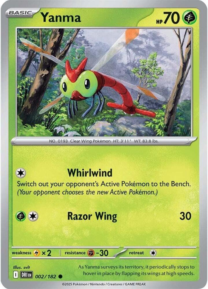 Pokemon Yanma 2/182 Destined Rivals