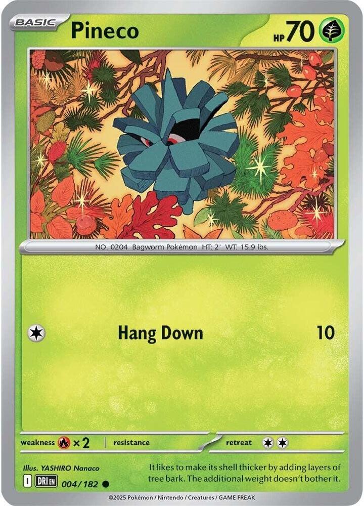 Pokemon Pineco 4/182 Destined Rivals