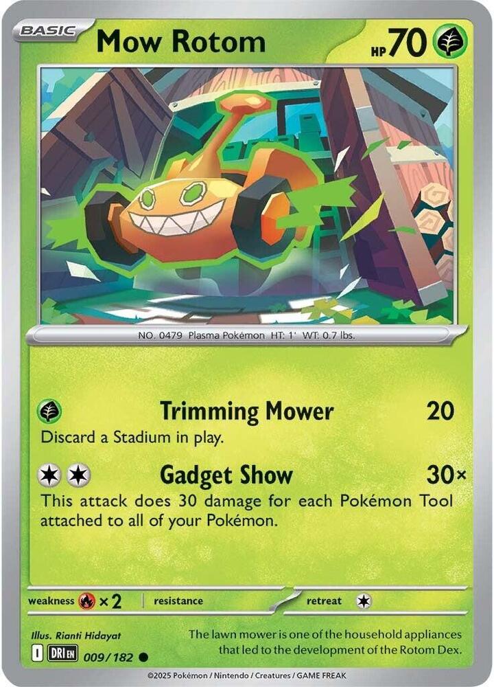 Pokemon Mow Rotom 9/182 Destined Rivals