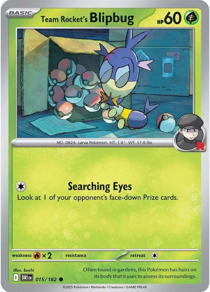 Pokemon Team Rocket's Blipbug 15/182 Destined Rivals
