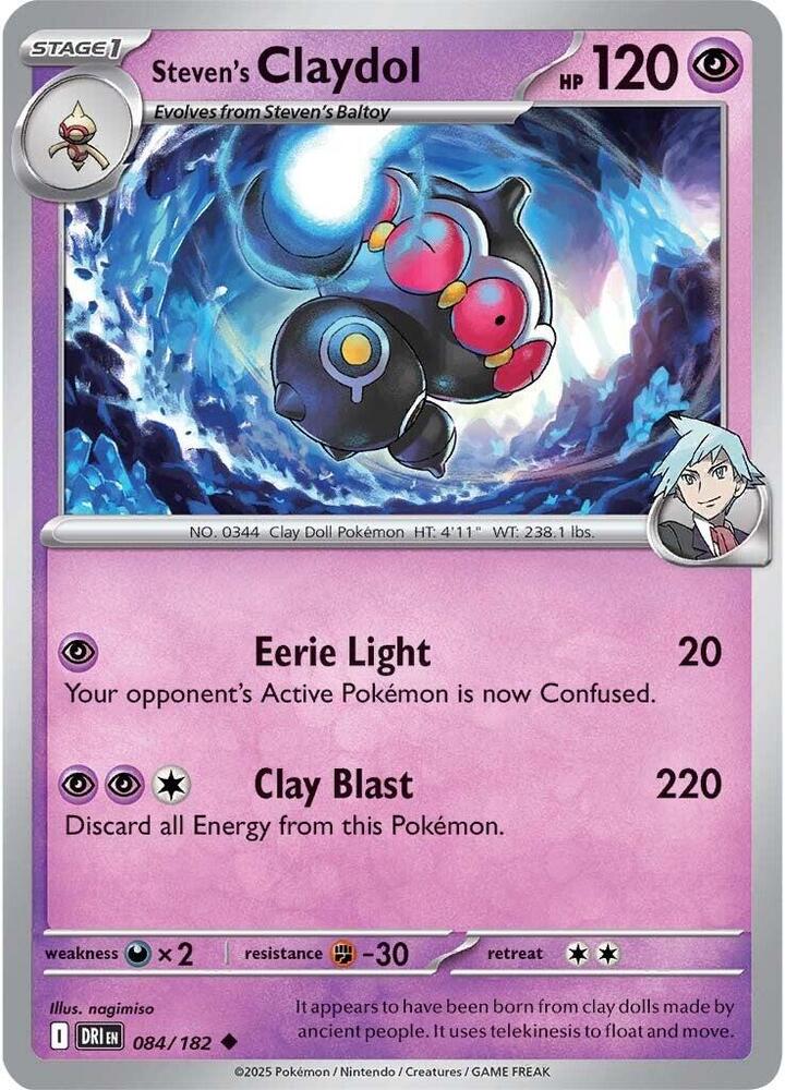 Pokemon Steven's Claydol 84/182 Destined Rivals