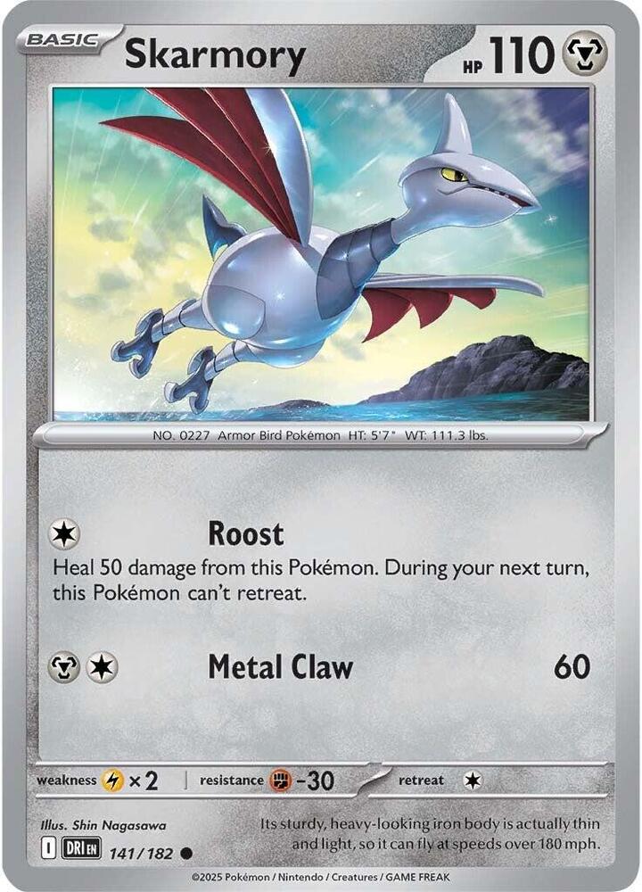 Pokemon Skarmory 141/182 Destined Rivals