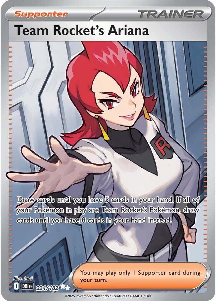 Pokemon Team Rocket's Ariana 224/182 Destined Rivals