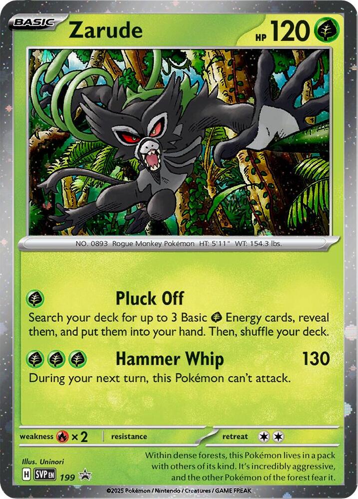 Pokemon Zarude 199 SVP Black Star Promos