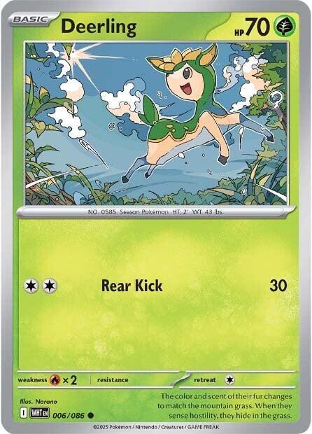 Pokemon Deerling (Poké Ball) 6/86 White Flare