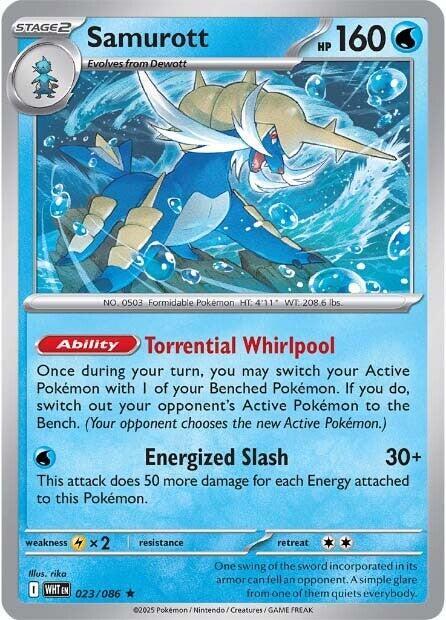 Pokemon Samurott 23/86 White Flare