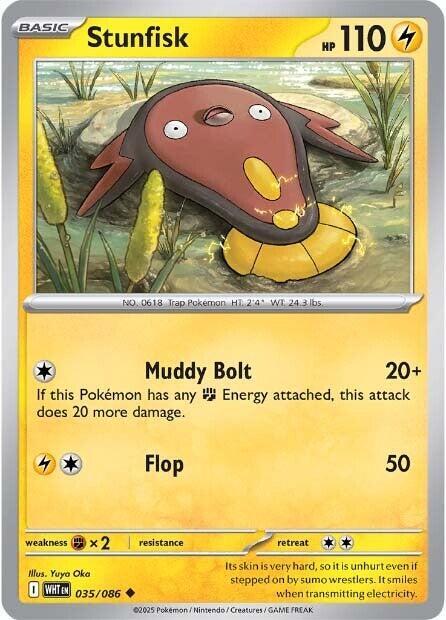 Pokemon Stunfisk (Poké Ball) 35/86 White Flare
