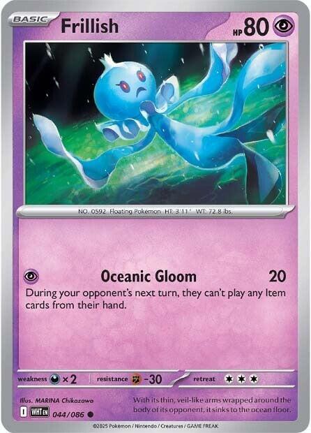 Pokemon Frillish (Master Ball) 44/86 White Flare
