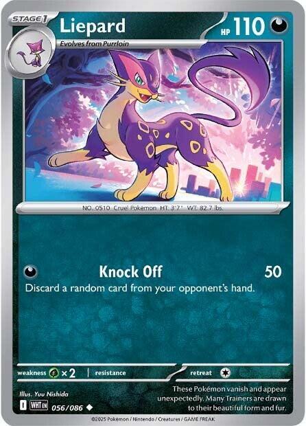 Pokemon Liepard 56/86 White Flare