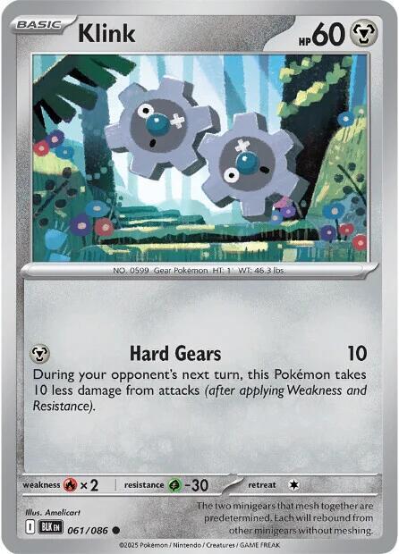 Pokemon Klink 61/86 Black Bolt