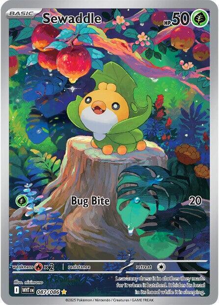 Pokemon Sewaddle 87/86 White Flare