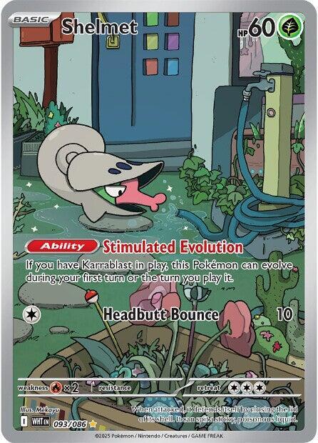Pokemon Shelmet 93/86 White Flare