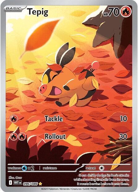 Pokemon Tepig 96/86 White Flare