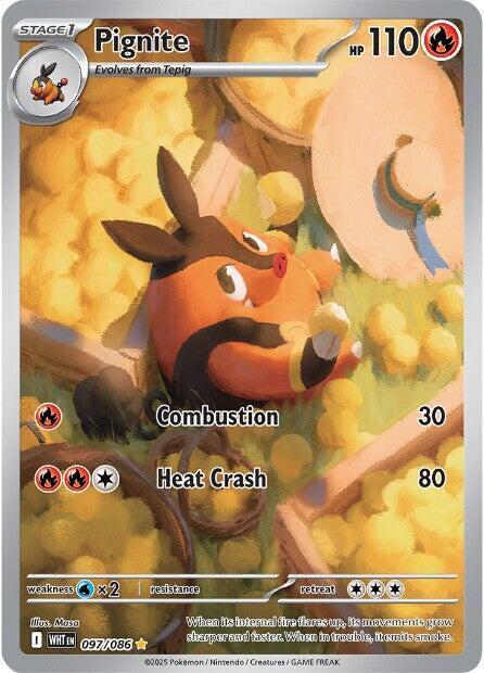 Pokemon Pignite 97/86 White Flare