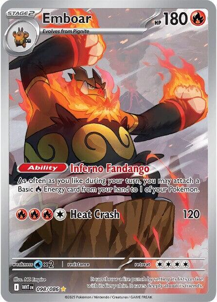Pokemon Emboar 98/86 White Flare