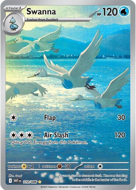 Pokemon Swanna 110/86 White Flare
