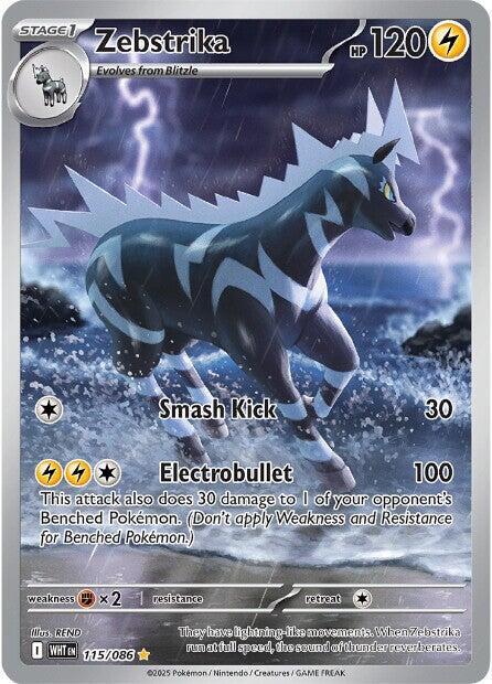 Pokemon Zebstrika 115/86 White Flare