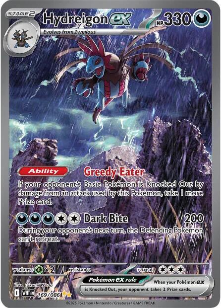 Pokemon Hydreigon ex 169/86 White Flare