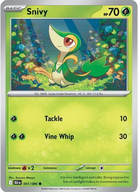 Pokemon Snivy (Poké Ball) 1/86 Black Bolt