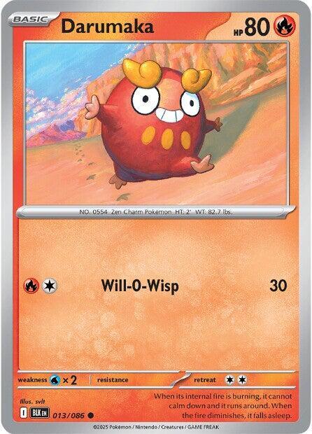 Pokemon Darumaka (Poké Ball) 13/86 Black Bolt